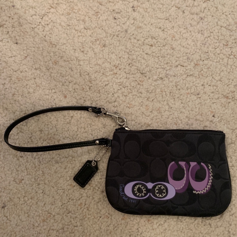 Black Coach wristlet